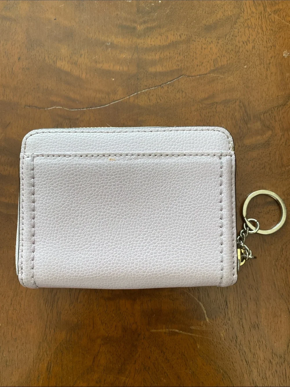kate spade Lilac Leather Zip Card Holder with Keyring